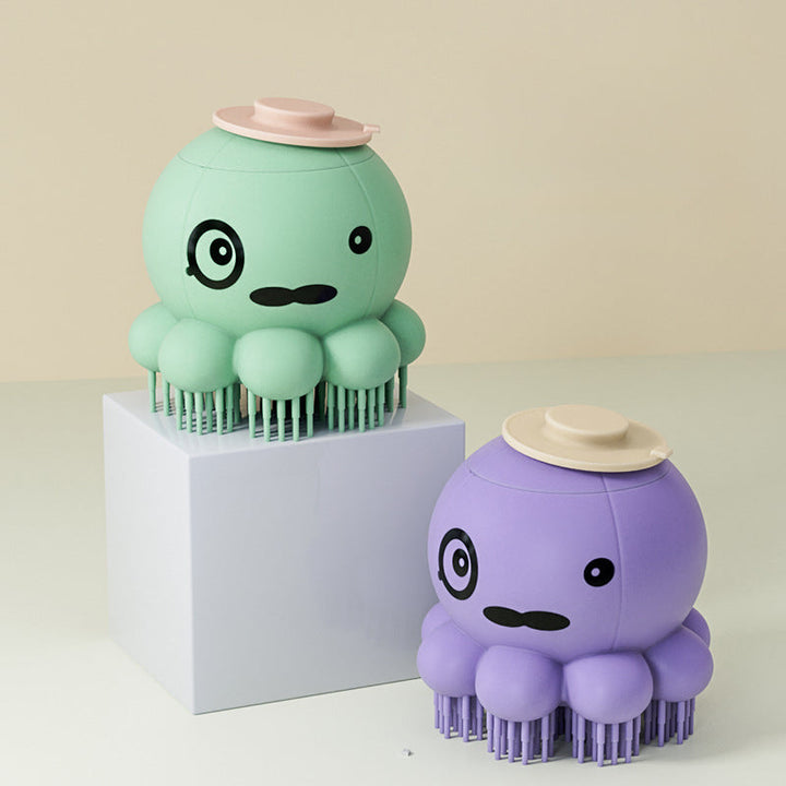 Experience Bath Time Bliss with the Silicone Pet Bath Brush